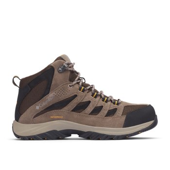 Columbia Crestwood Mid Waterproof Wide, Botas De Montaña Marrom Oscuro Grises Para Hombre | 517042-K